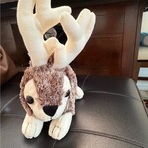 Vintage 2007 Wishpets JACKSON THE JACKALOPE 8" Plush Stuffed Animal Toy